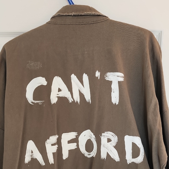 NEVER WORN! Zara Basic Tan Denim Jacket - Picture 2 of 5